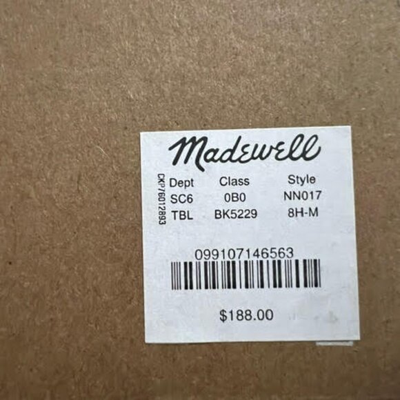 Madewell Chelsea Boots Size 8.5 - New in Box! - Picture 5 of 5